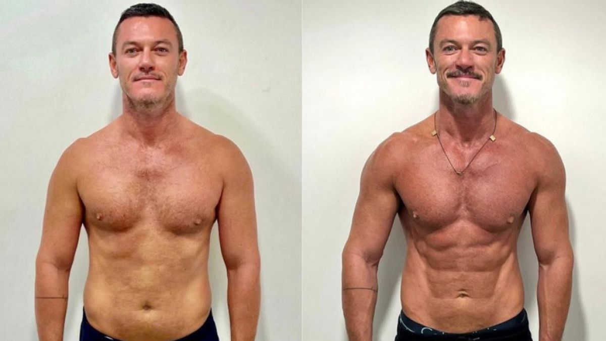 Luke Evans se quita los michelines y presume de abdominales