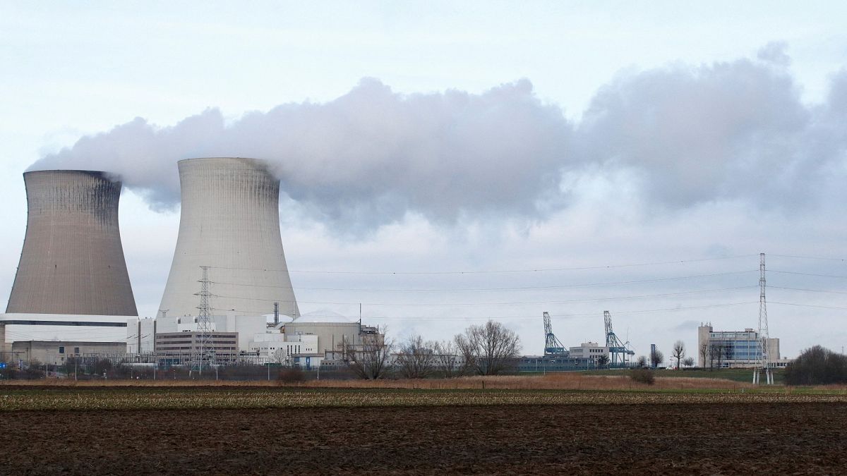 Una central nuclear belga.