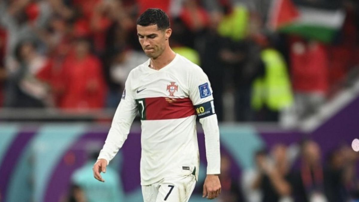 Cristiano Ronaldo durante un partido en el Mundial