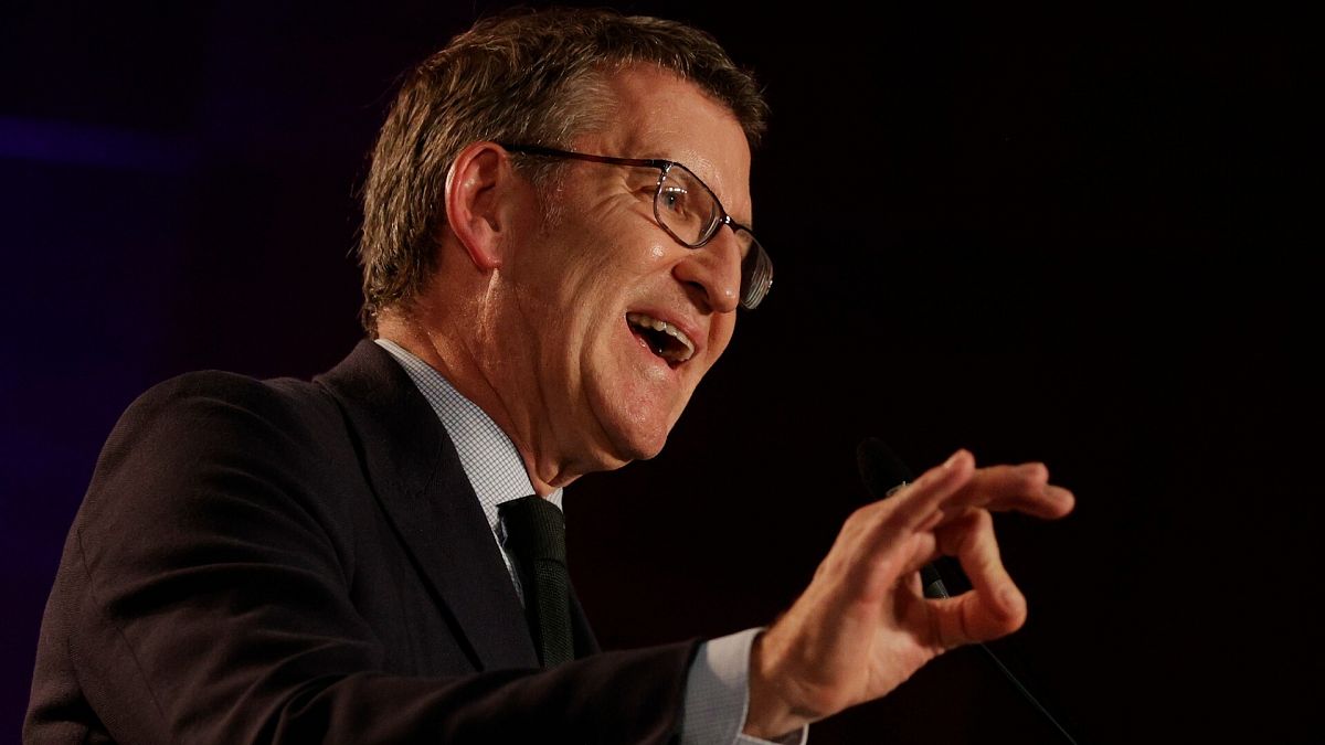 El presidente del PP, Alberto Núñez Feijóo.