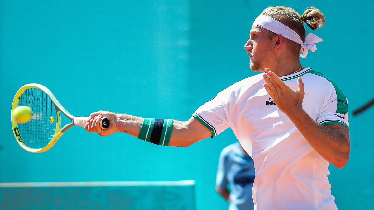 Davidovich, en un partido del Mutua Madrid Open 2023