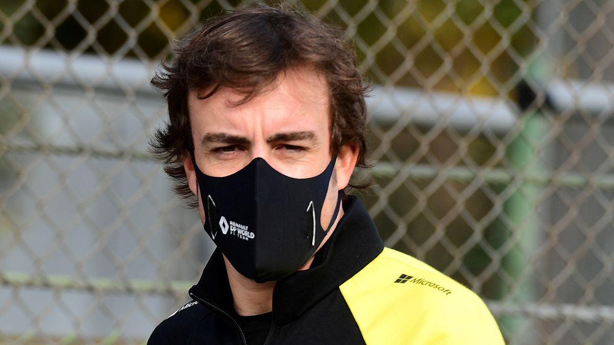 Fernando Alonso en el circuito de Imola