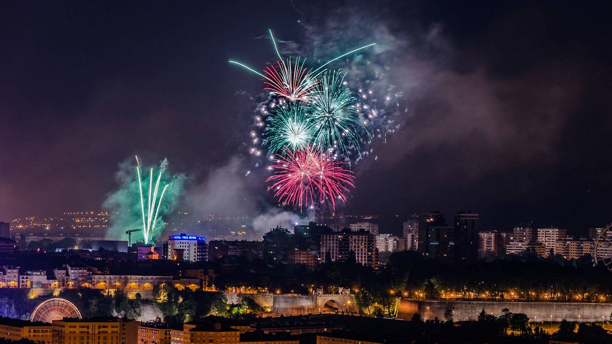 Fuegos artificiales, en una imagen de archivo