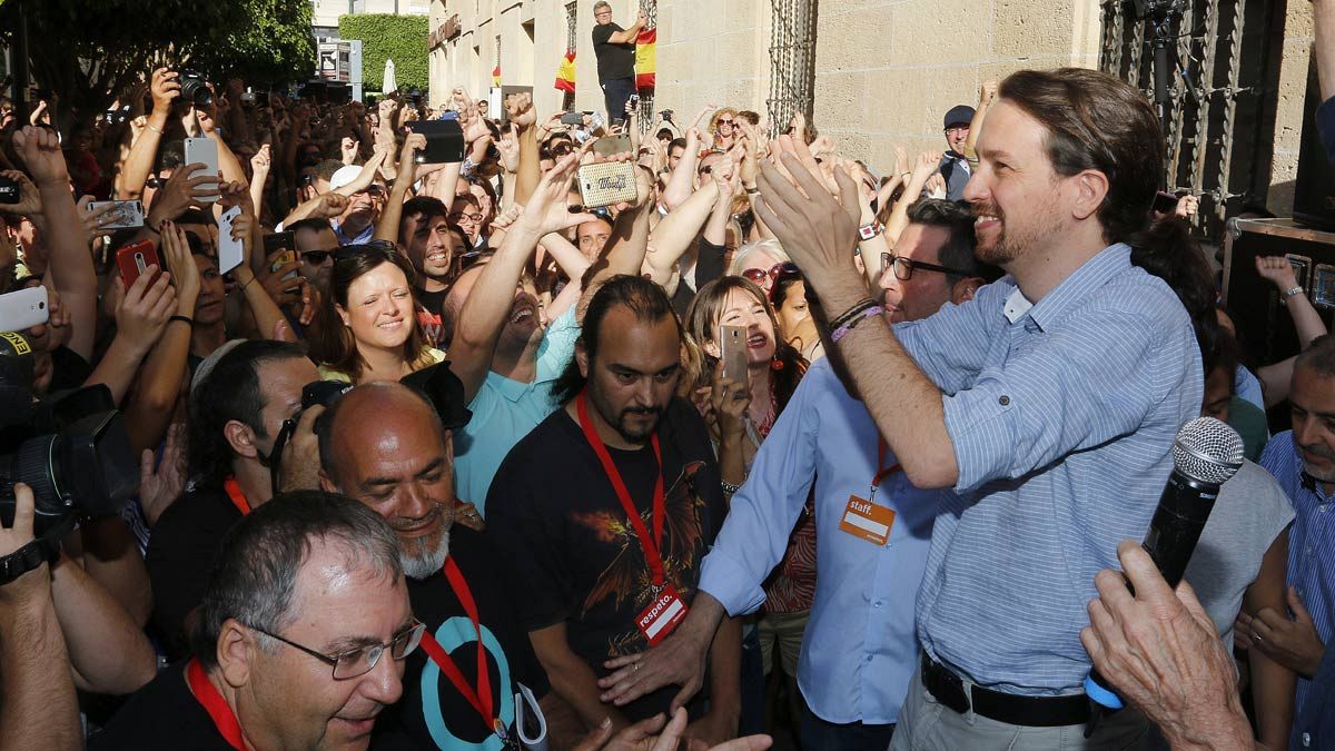 Iglesias ofrece un mitin en Almería.
