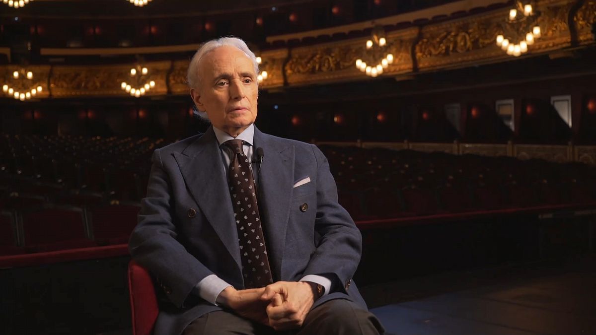 Josep Carreras durant l'entrevista a 'Històries del Liceu'