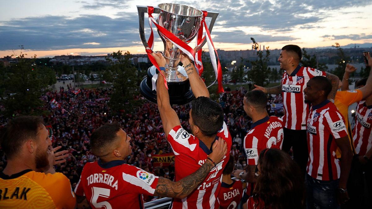 Se corona campeón de la Liga española El Atlético de Madrid - Los Angeles  Times