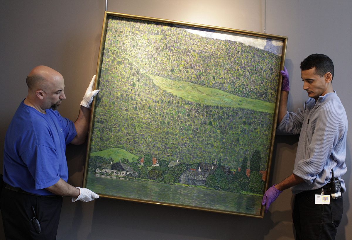 "Litzlberg am Atterse (Litzlberg en el Attersee)" fue pintada en 1914 y robada en 1941 por los nazis.