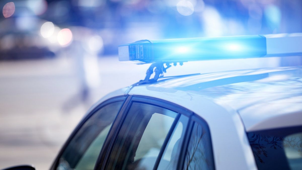 Luces de un coche de policía en una imagen de archivo