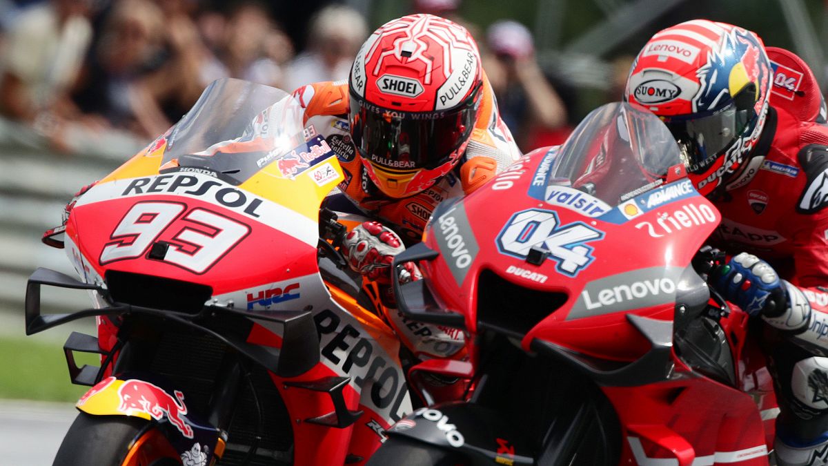 Tremendo duelo entre Márquez y Dovizioso en el GP de Austria.