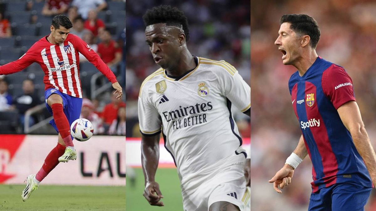 Álvaro Morata, Vinícius Jr y Robert Lewandowski, las nuevas estrellas de la Liga