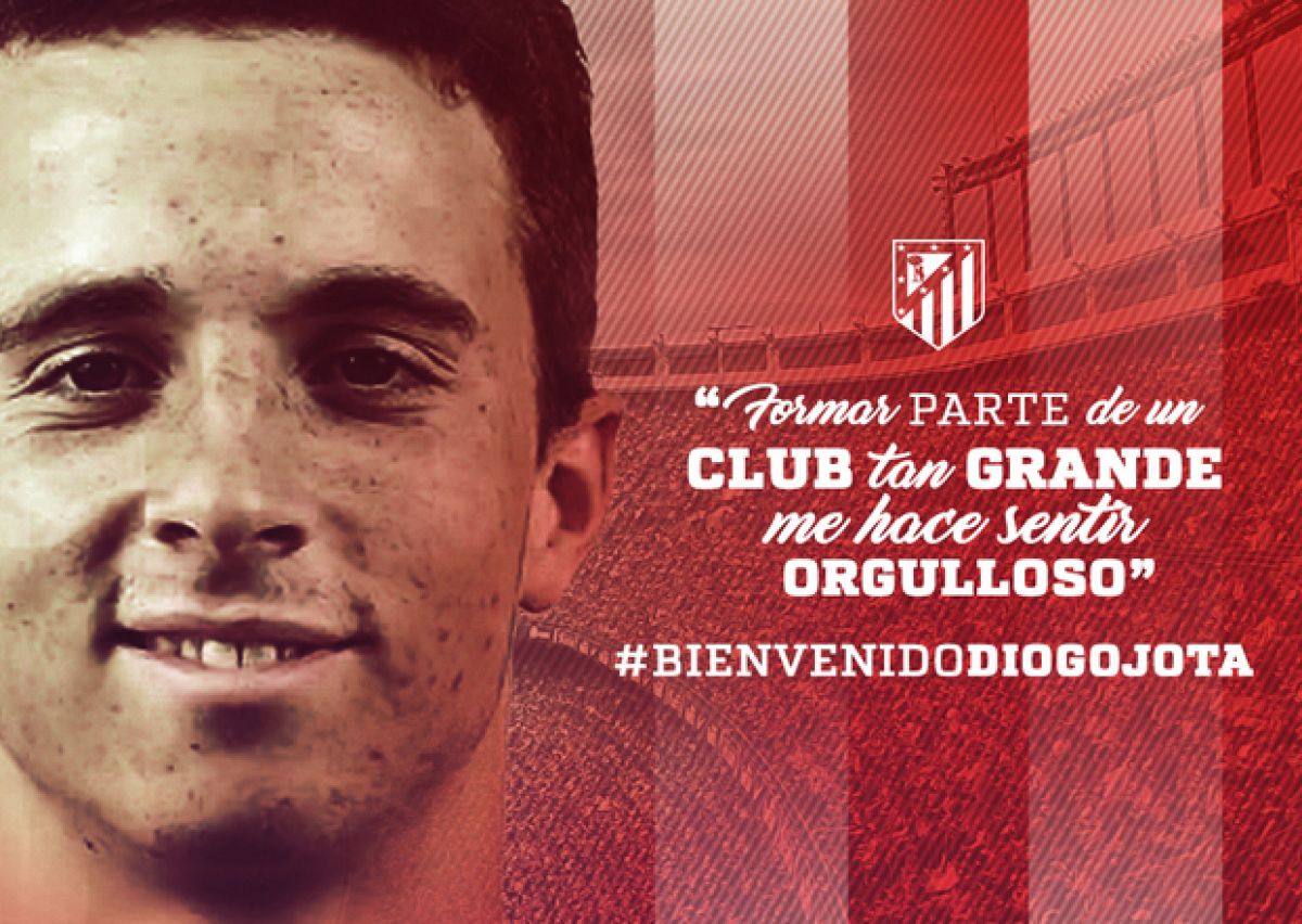 El nuevo jugador del Atlético de Madrid Diogo Jota.