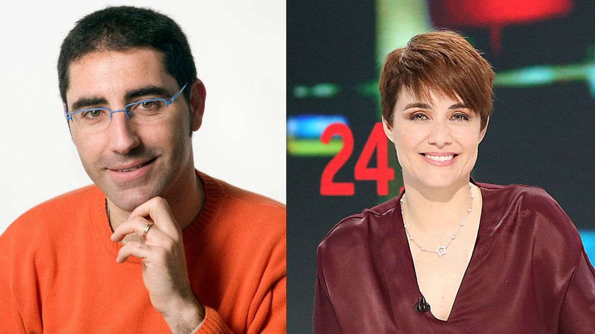 Los periodistas de RTVE Paco Arjona y Marta Solano, Antenas de Plata 2025