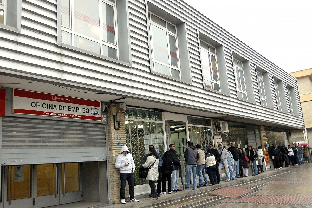 Imagen de archivo de una oficina de empleo de Madrid