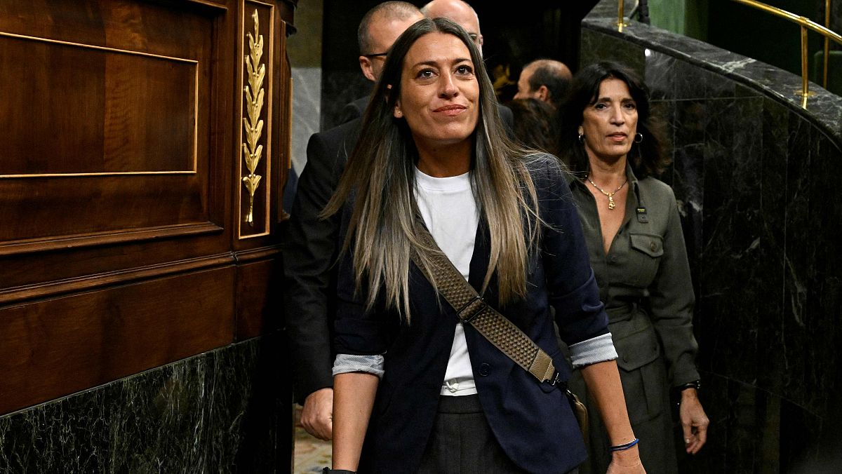La portavoz de JxCat, Miriam Nogueras