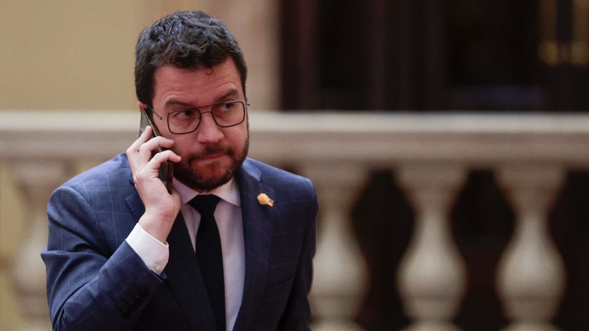 El presidente catalán, Pere Aragonès