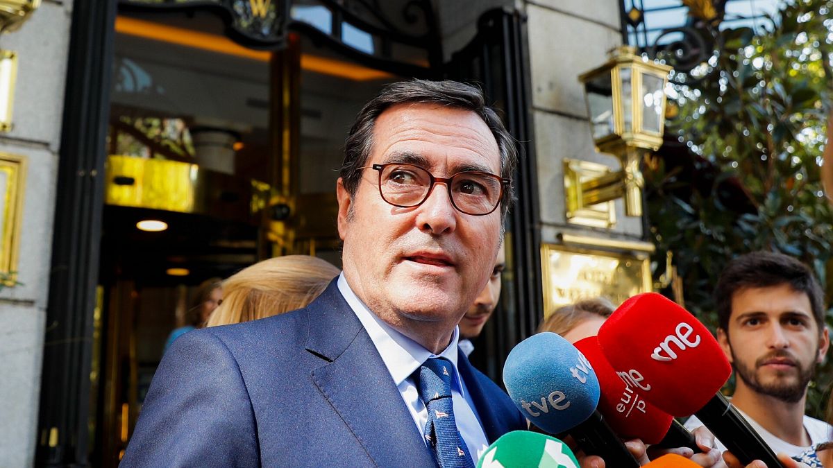 El presidente de la CEOE, Antonio Garamendi