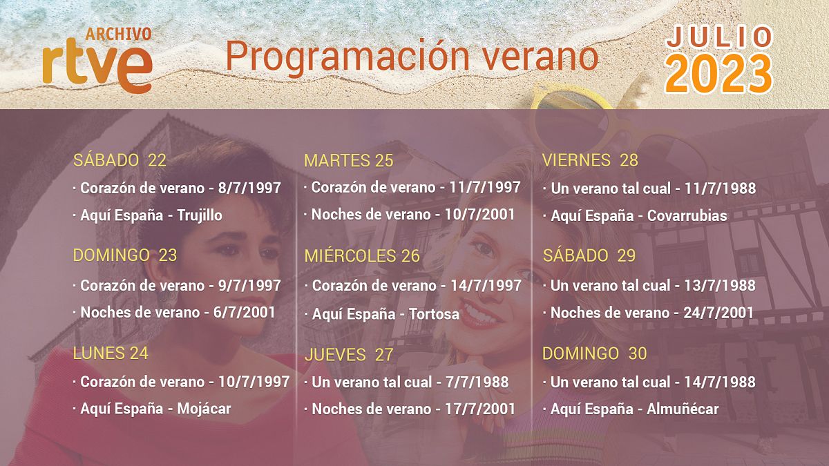 Programación de la primera semana de verano en RTVE Play Archivo