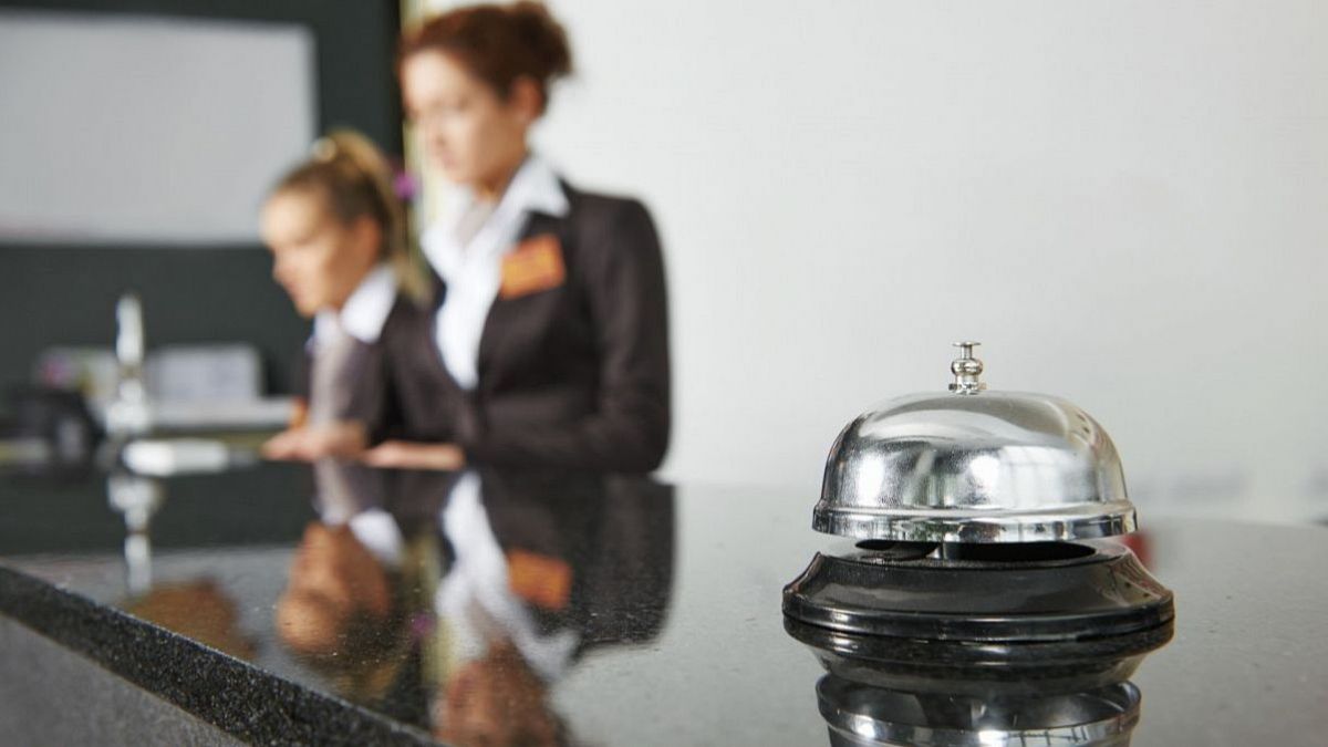 Recepció d'un hotel