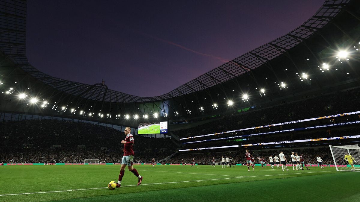 Partido de Premier League entre el Tottenham y el West Ham