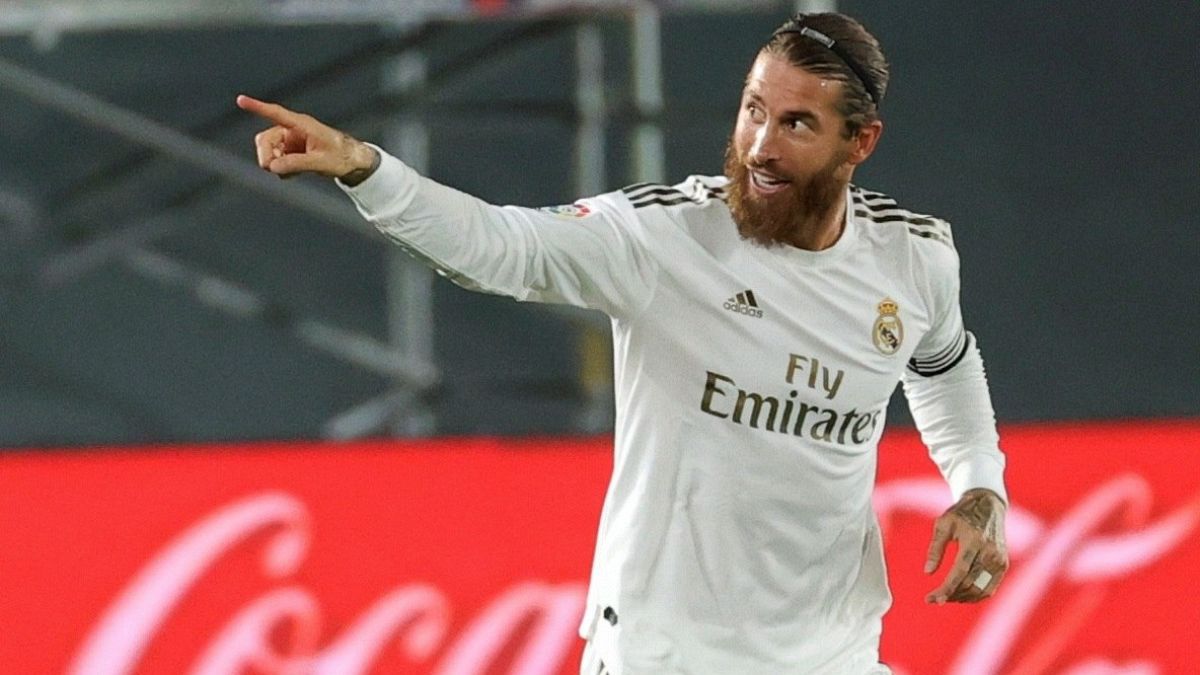Sergio Ramos, en un partido de Liga