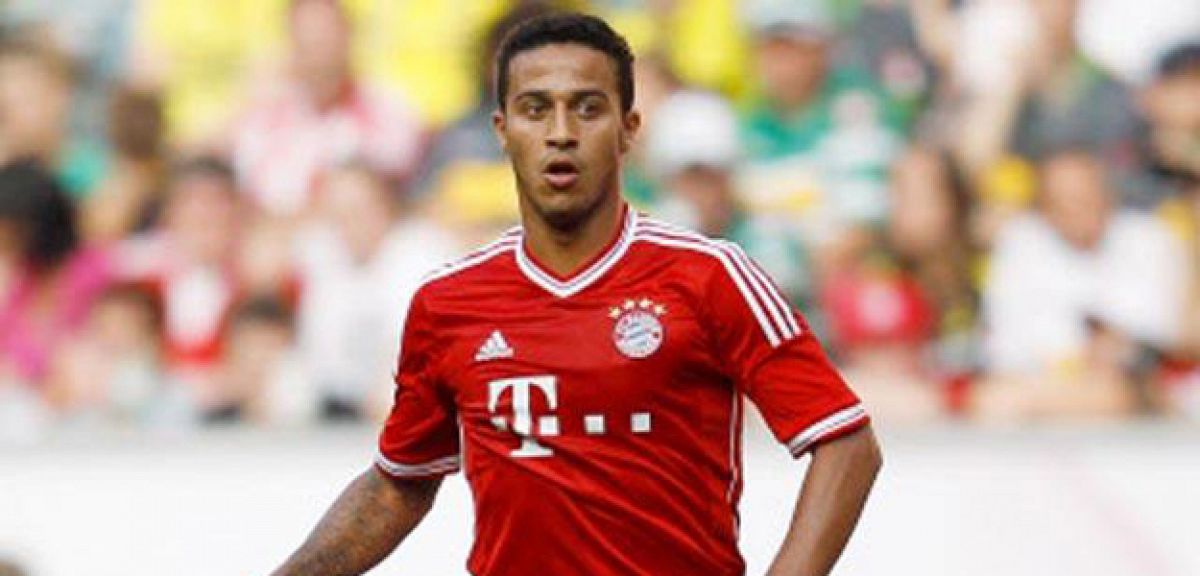 Imagen de archivo del internacional español Thiago Alcántara.