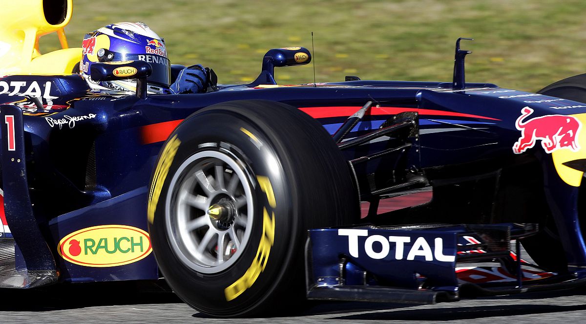 Sebastian Vettel, en Montmeló.