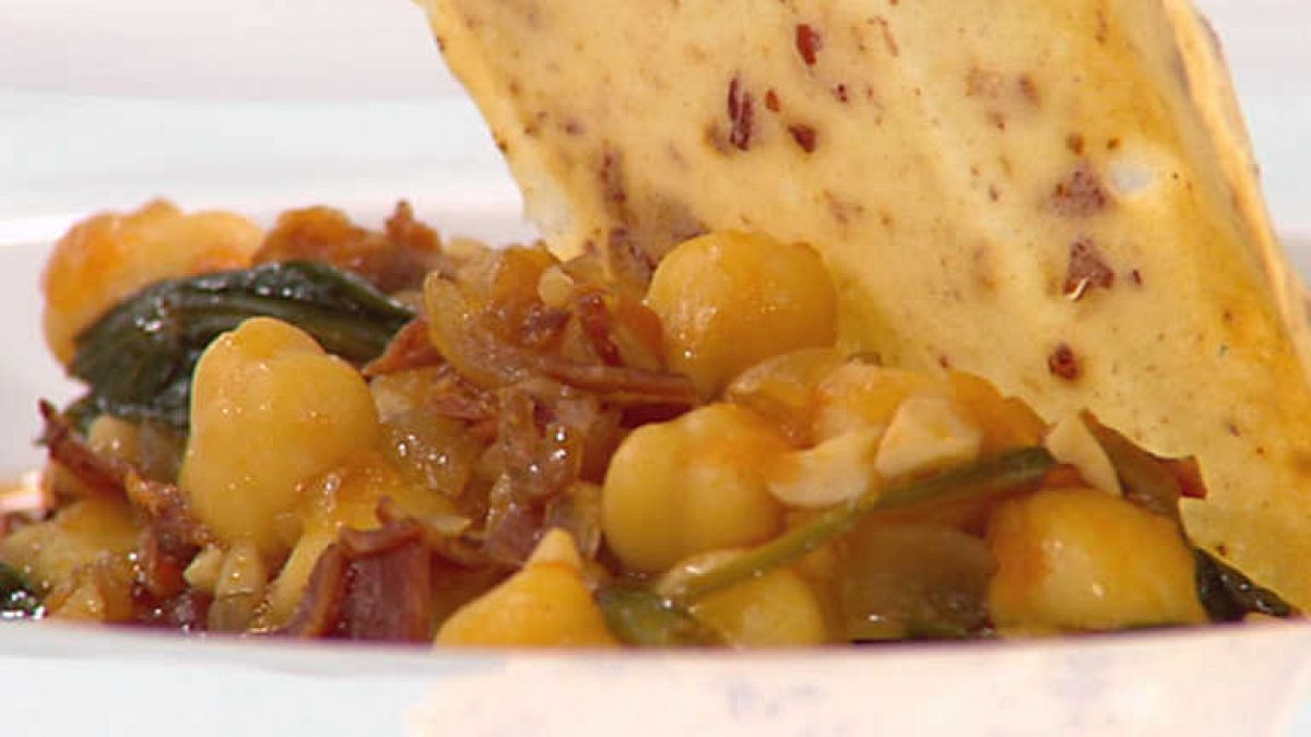 Cocina con Sergio - Potaje de garbanzos con ibéricos - Ver ahora