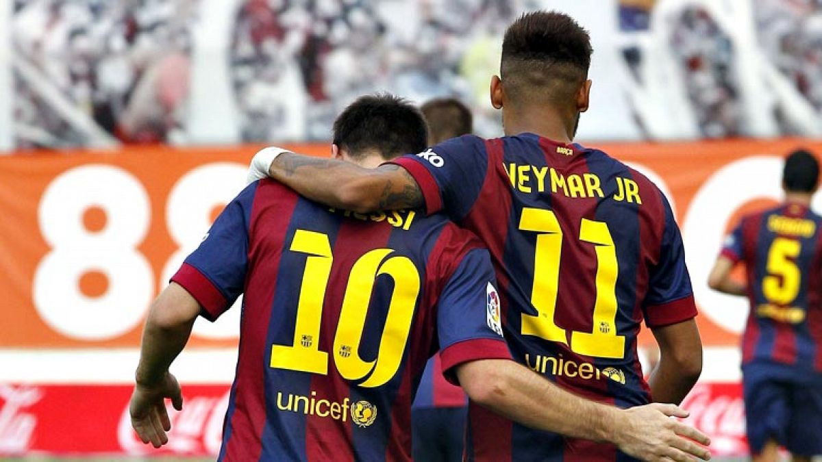 El FC Barcelona logró un cómodo triunfo en Vallecas ante el Rayo  Vallecano (0-2), en un partido perteneciente a la séptima jornada de  la Liga BBVA, en el que a los hombres de Luis Enrique les bastó con  dos minutos de entonación de Messi y Neymar p