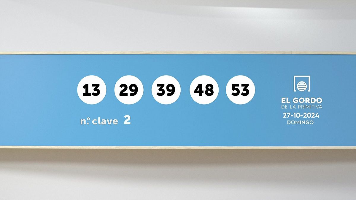 Sorteo de la Lotería Gordo de la Primitiva del 27/10/2024