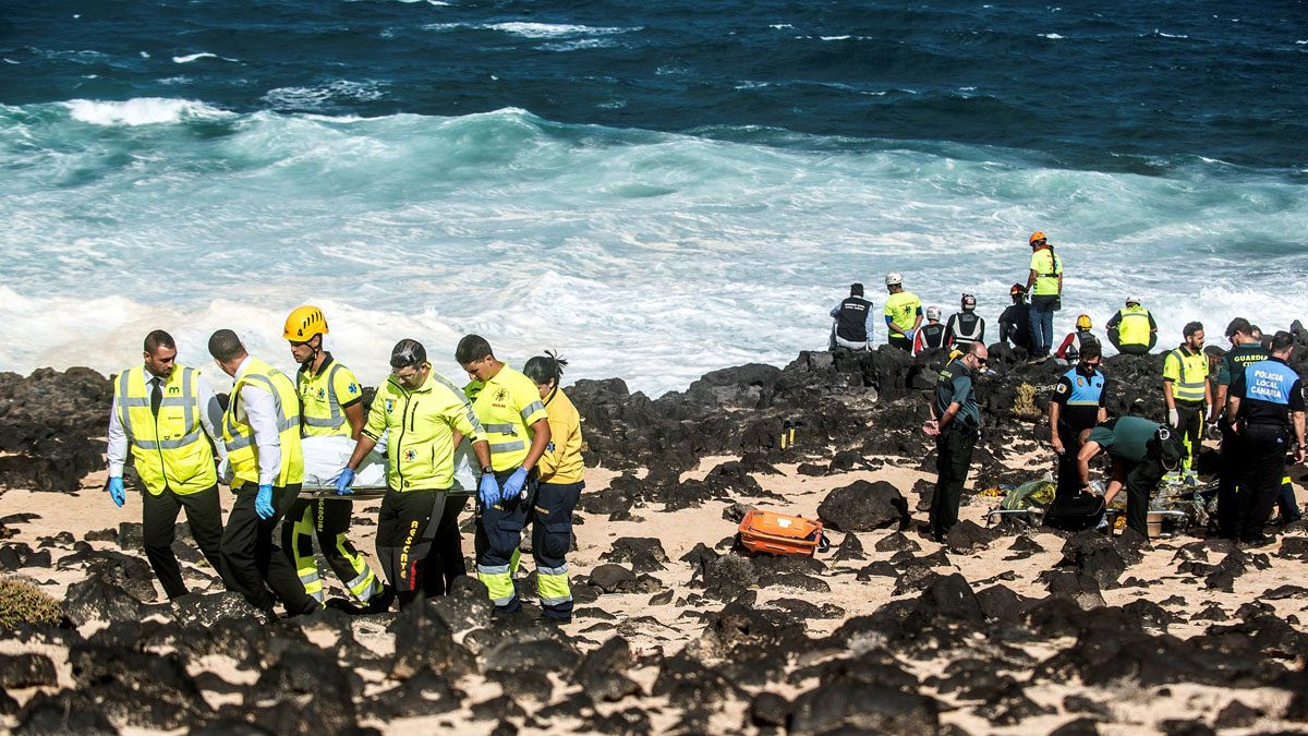 9 migrantes muertos en el naufragio de una patera en Lanzarote