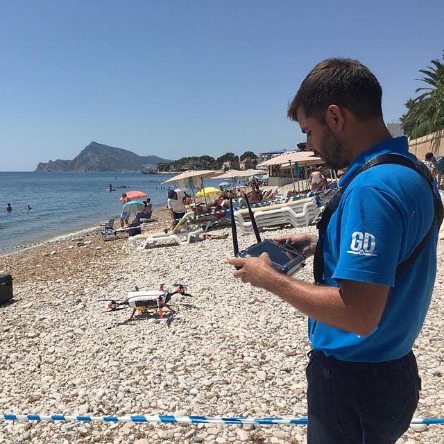 Drones que ayudan a salvar vidas en las playas valencianas