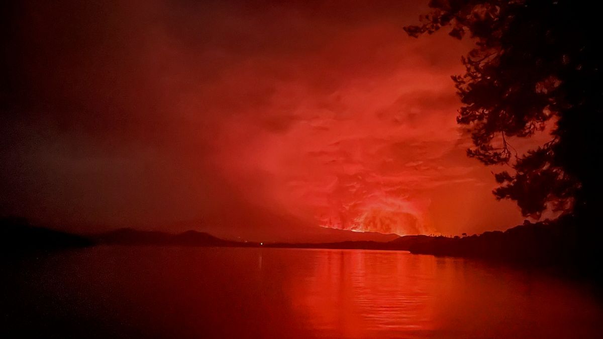 Activan un plan de evacuación tras la erupción del volcán Nyiragongo en la República Democrática del Congo- RTVE.es