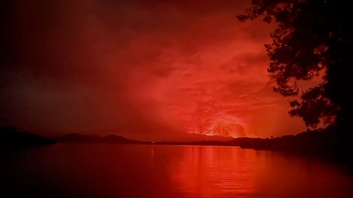 Activan un plan de evacuación tras la erupción del volcán Nyiragongo en la  República Democrática del Congo- RTVE.es