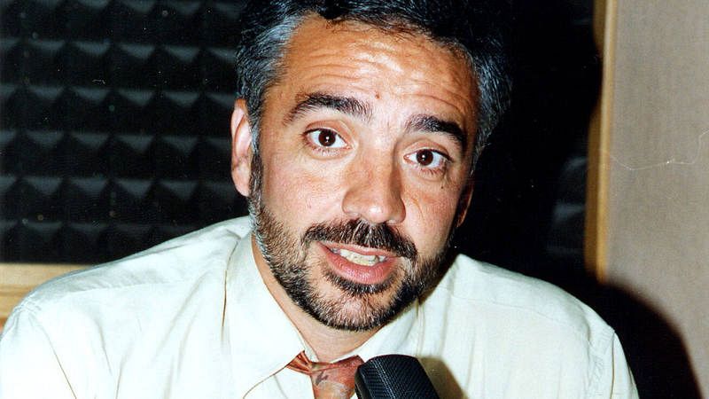 Mag�n Revillo en un estudio de RNE en una imagen de archivo Mag�n Revillo en un estudio de RNE en una imagen de archivo