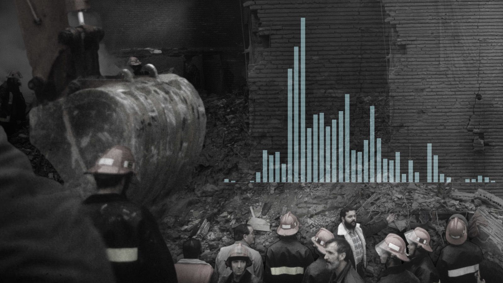 Fotomontaje del atentado en Zaragoza con datos de los diez años del fin de la violencia de ETA