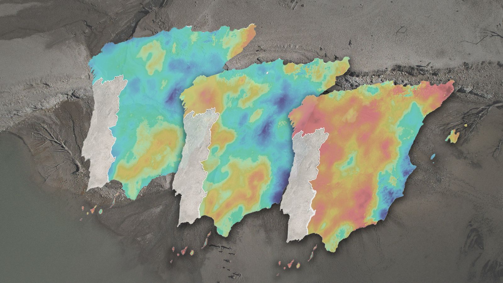 Evolución de la sequía meteorológica en el último año en España.
