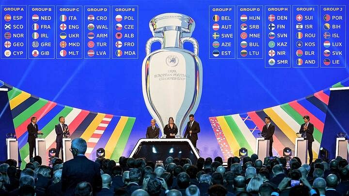 Sorteo Eurocopa 2024, en directo: imagen del sorteo previo de los grupos de clasificación.