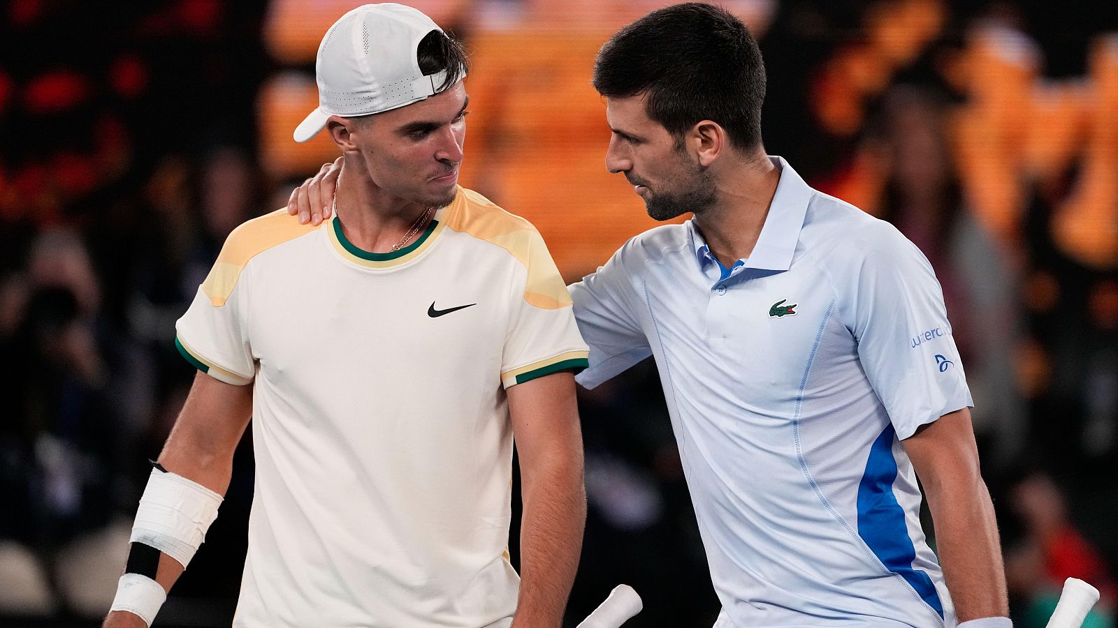 Novak Djokovic sufre más de la esperado ante una joven promesa: Dino Prizmic