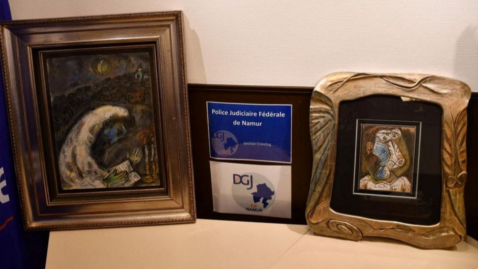 Los cuadros de Picasso y Chagall recuperados por la policía
