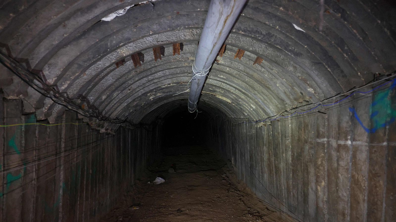 Un túnel utilizado por Hamás en los ataques del pasado 7 de octubre