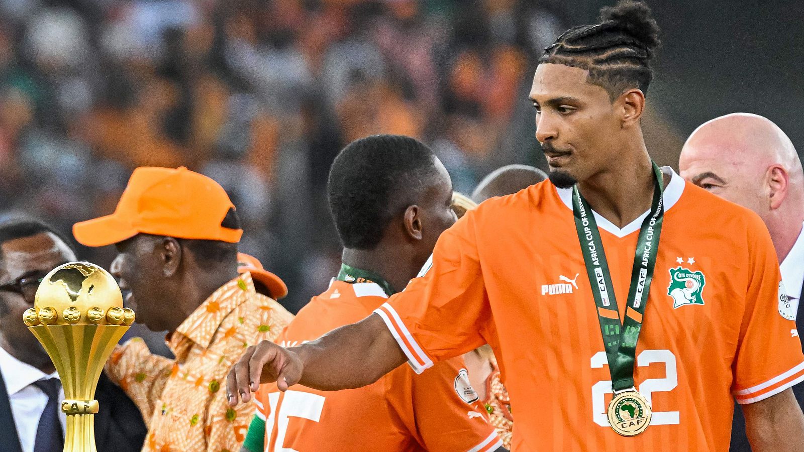 Sébastien Haller gana la Copa África con Costa de Marfil, marcando en la final y tras superar un cáncer en 2023