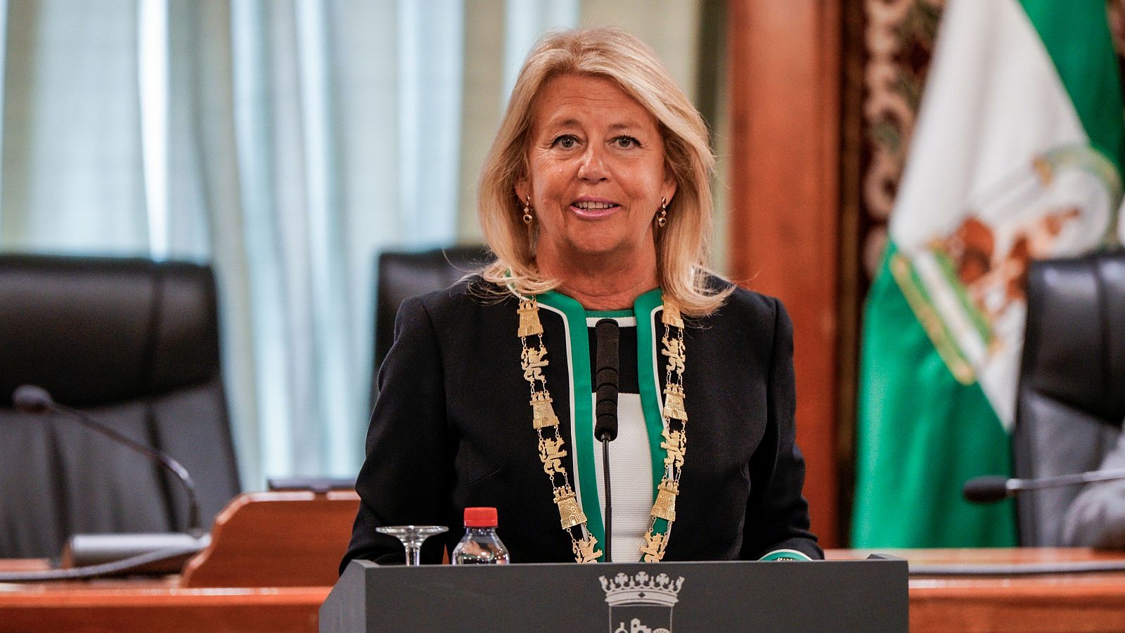La alcaldesa de Marbella, Ángeles Muñoz, tras ser investida en junio de 2023