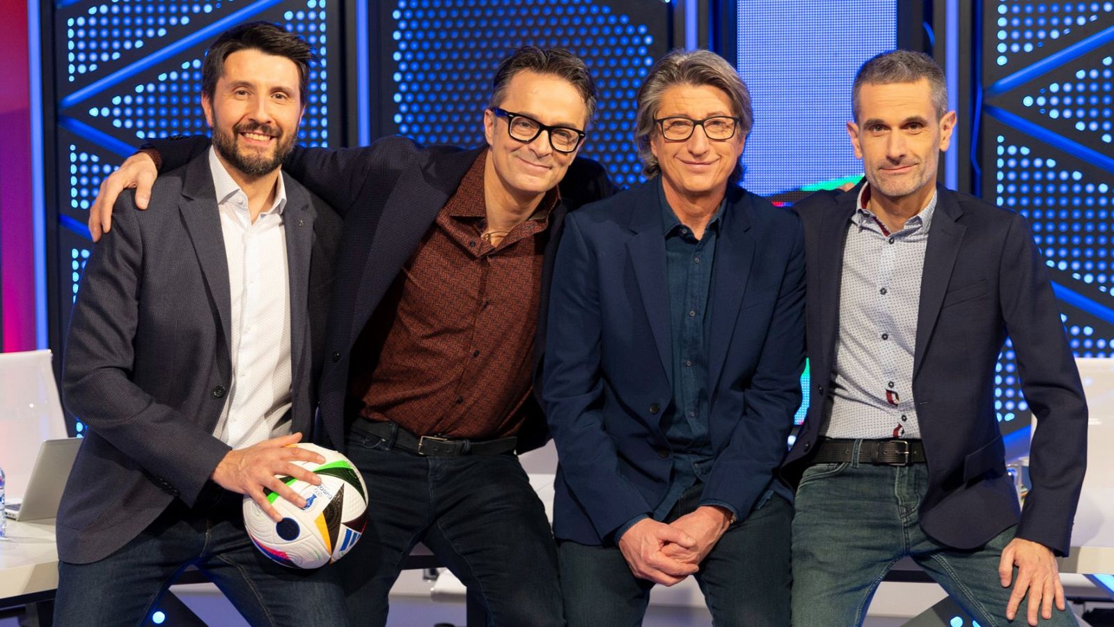Paco Caro, Marcos López, Juan Carlos Rivero y David Figueira en 'Euro 2024: camino a Berlín'