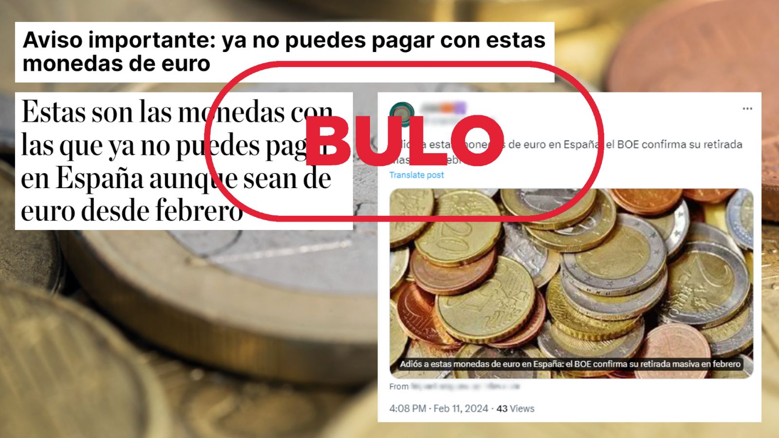 El Banco de España no ha ordenado la retirada de estas monedas de euro