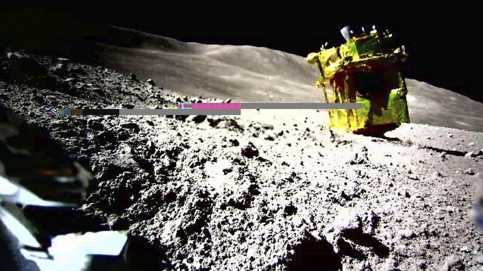 Imagen tomada de la sonda espacial japonesa SLIM en la Luna