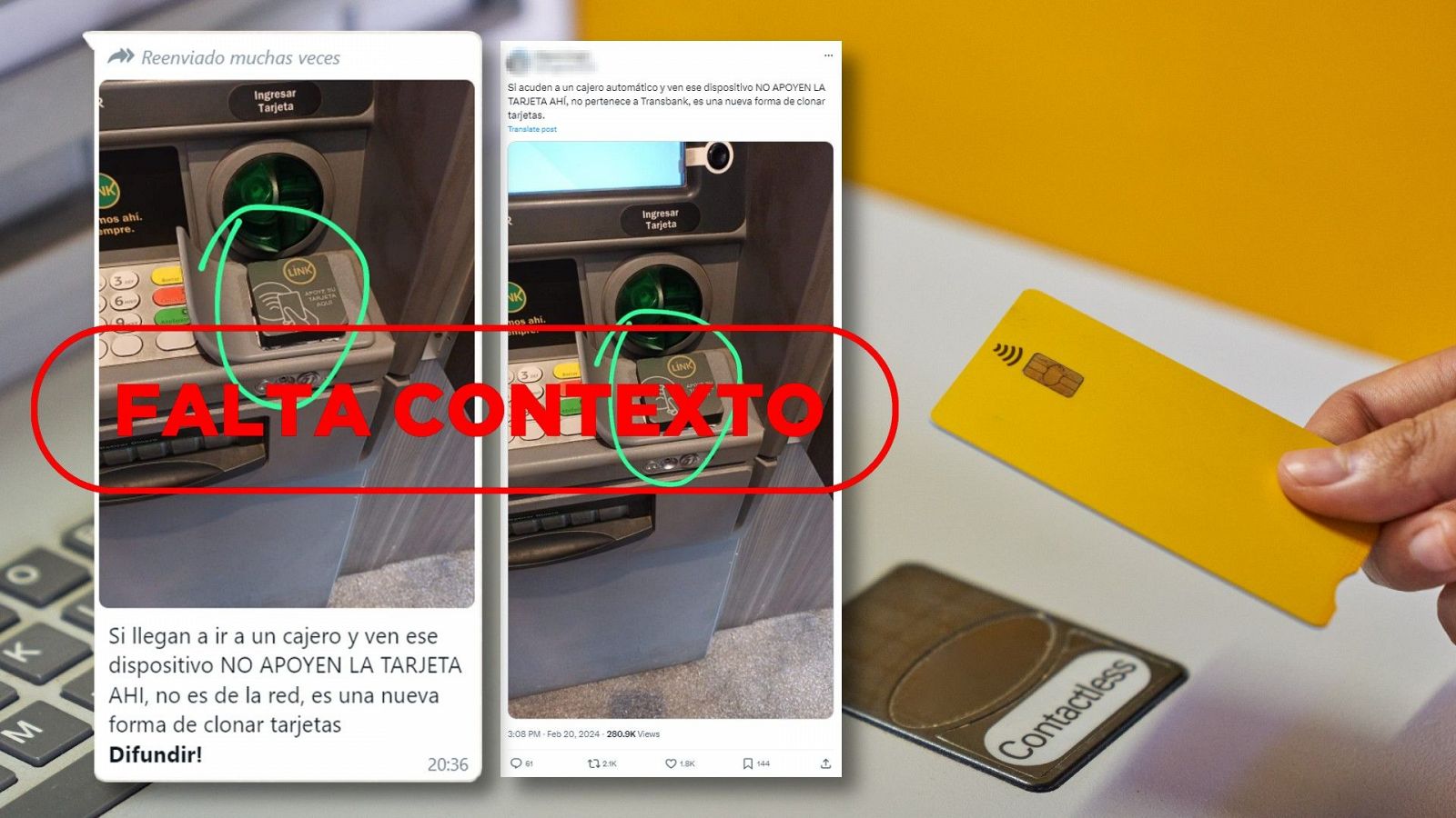 Este dispositivo que roba dinero de la tarjeta en cajeros no se ha detectado en España, es Argentina