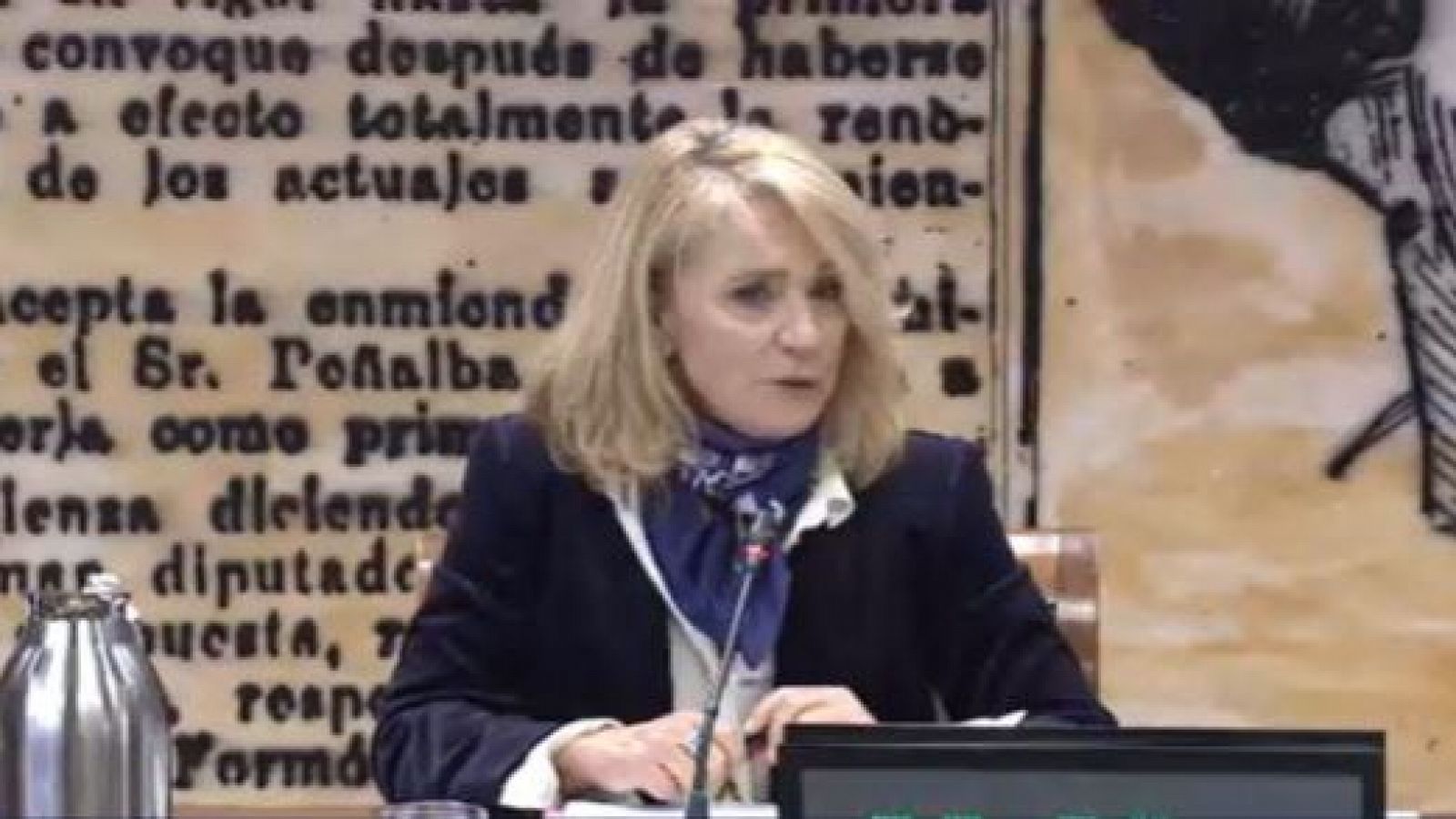 Elena Sánchez Caballero en la Comisión de control parlamentario de RTVE en el Senado