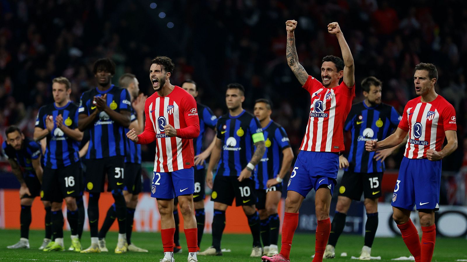 El Atlético alcanza los cuartos de final de Champions.