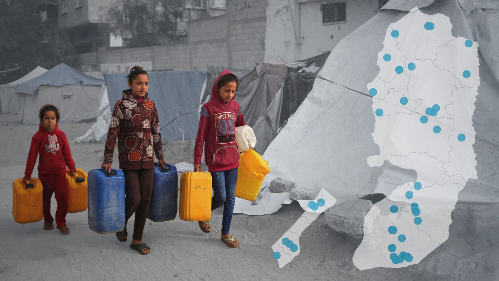 Escasez de agua en Gaza, un problema que afecta a dos millones de personas