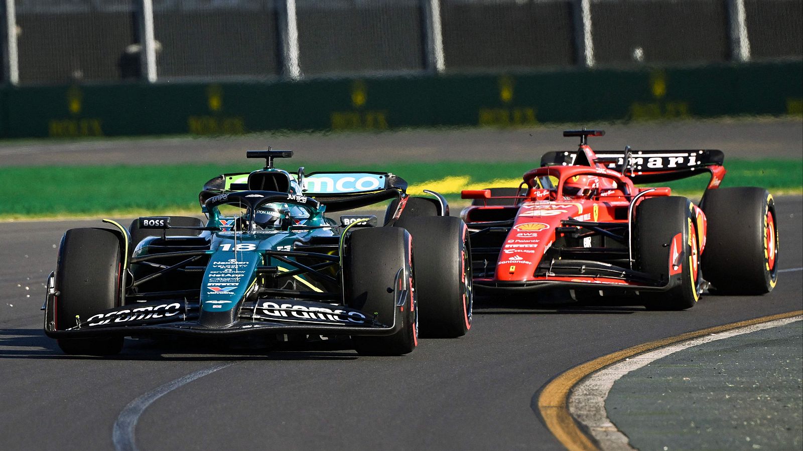 Aston Martin y Ferrari brillan en los entrenamientos libres del viernes del GP de Australia de F1
